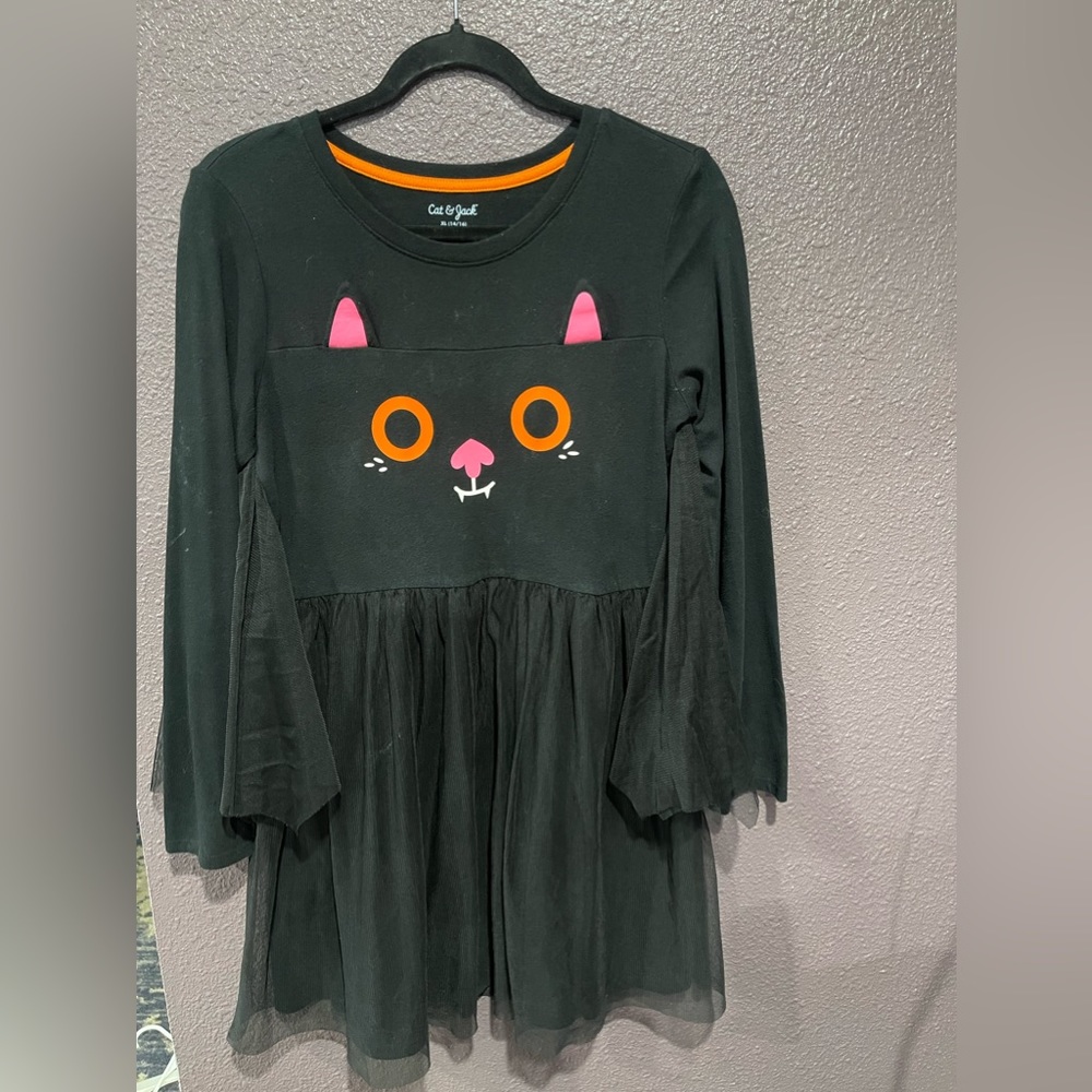 Halloween Cat & Jack Bat sleeve dress